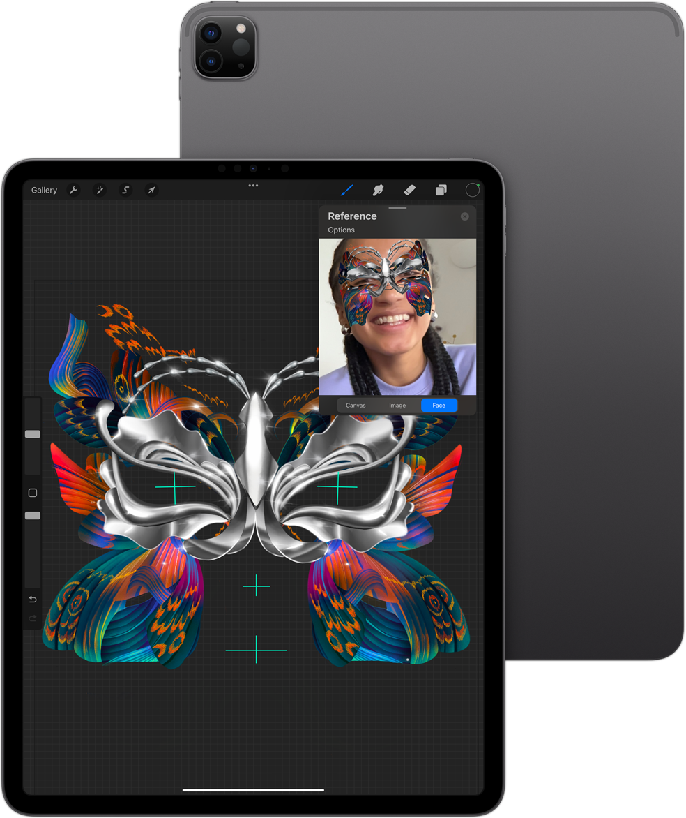 Aplikacja Procreate na iPadzie Pro.